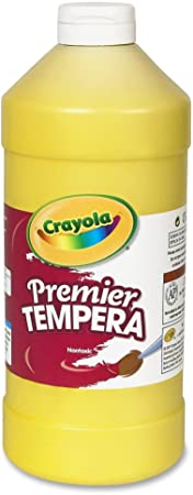 Crayola Tempera Paint, Yellow Kids Paint, 32oz (54-1232-034)