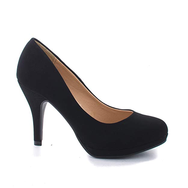 Round Toe Extra Cushioned Comfort Classic Dress Work Pumps
