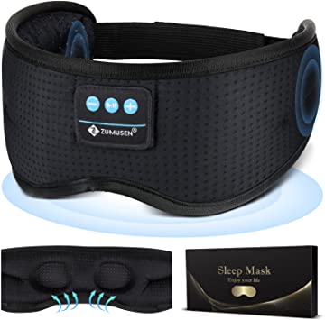 Sleep Headphone, Bluetooth Wireless White Noise Sleeping Eye Mask,3D Breathable Sleep Mask with Timer for Sleeping Travel Relaxation, Meditation, Cool Gadgets for Women Man