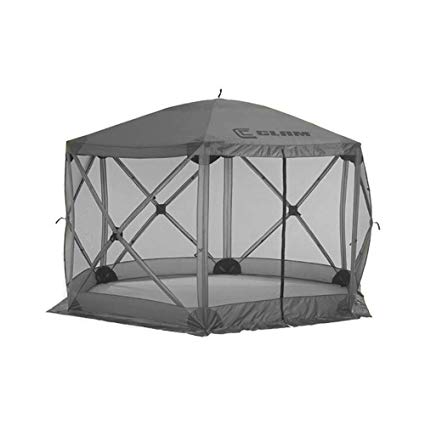 Quick Set Clam Escape Portable Camping Outdoor Gazebo Canopy Shelter, Gray