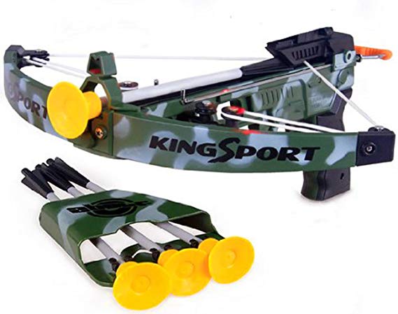 Deluxe Action Kids Military Crossbow Set with 4 Arrows and Target