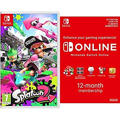 Splatoon 2 [Nintendo Switch]   Switch Online 12 Months [Download Code]