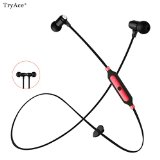 TryAce Ultra-light Fashion Sports Running and Gym Exercise Mini BM-170 Wireless Bluetooth Headset Stereo 40 NFC Earbuds Music Headphones Headsets With Microphone For Samsung Galaxy S6 Iphone 6 Plus Black