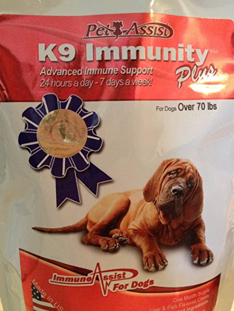 K9 Immunity Plus w/ Transfer Factor - Dogs Over 70 Lbs - 2-Pack (2 Months Supply)