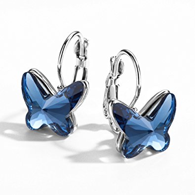 Butterfly Earrings, T400 Jewelers Easter Day Gift "Dream Chasers" Earrings Made with Swarovski Crystals