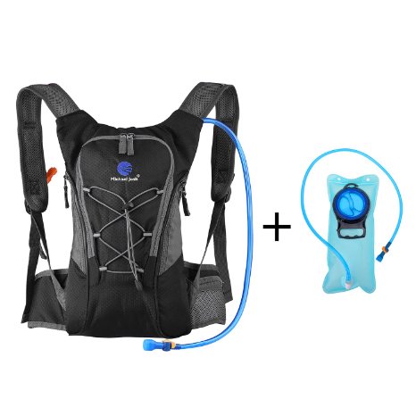 Hydration Pack Backpack with 2L Water Bladder,Comfortable Lightweight w/ BPA Free Water Bag for Hiking Cycling Camping Bike