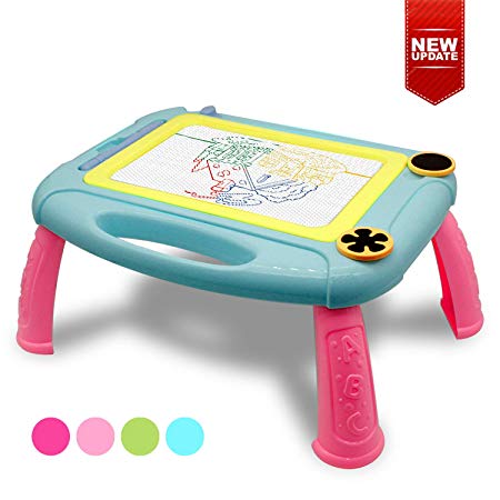 Baby Toys for 1-5 Year Old Toddlers, Magnetic Drawing Pad -Travel Size for 2-6 Year Old Kids Toy Drawing, Writing and Sketching Creative Gift for Age 2-6 Girls