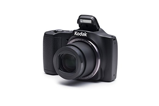 Kodak PIXPRO Friendly Zoom FZ201 16 MP Digital Camera with 20X Optical Zoom and 3" LCD Screen (Black)