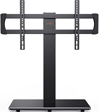 Universal TV Stand Base for 50-85 Inch LCD OLED Flat/Curved Screen TVs-Height Adjustable/Tall/Larger Table Top TV Stand Mount with Cable Management, VESA 800x400mm PGTVS15