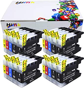 HIINK Compatible Cartridges Replackement for Brother LC71 LC75 LC75XL Ink Used in Brother MFC-J280W MFC-J425W MFC-J430W J435W J625DW J5910DW J6710DW J6910DW J825DW J835DW(8B,4B,4M,4Y, 20-Pack)