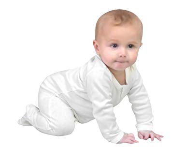 Owlivia Organic Cotton Baby Boy Girl Zip Front Sleep 'N Play, Footed Sleeper, Long Sleeve (Size 0-18 Month)