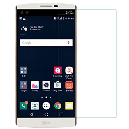 LG V20 Tempered Glass Screen Protector, Monoy 0.3mm, 2.5D, HD, 9H-Hardness Ballistic Tempered Screen Protector LCD Guard Film (Clear Screen Protectors)
