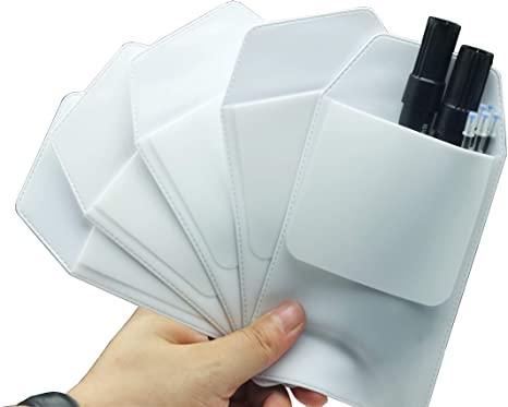 5 PCS Pocket Protector for School Hospital Office Pen Leaks,White