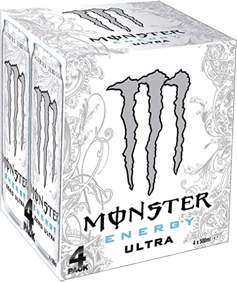 Monster Energy Ultra Cans, 4 x 500 ml