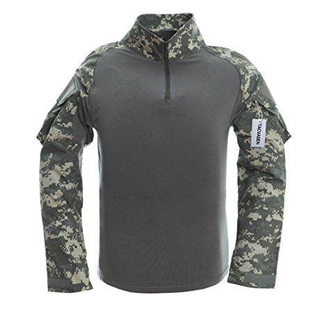 TACVASEN Men's Military Rapid Assault Sleeve Slim Fit Short Long Sleeve Combat T-Shirt