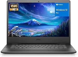 Dell Vostro 14 3400 Business Laptop Computer, 14"" FHD Anti-Glare, Intel Quad-Core i5-1135G7 (Beat i7-1065G7), 8GB DDR4 RAM, 1TB HDD, 802.11AC WiFi, Bluetooth, Webcam, Windows 10 Pro, Black (Renewed)