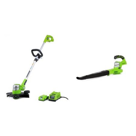 GreenWorks G-24 Cordless String Trimmer and Sweeper