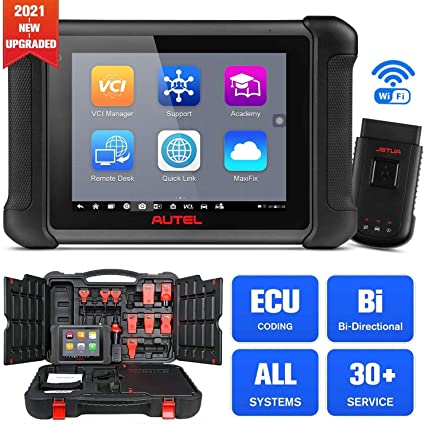 Autel Maxisys MS906BT (Upgraded Version of MS906) 2021 Newest Automotive Diagnostic Tool with OE-Level Diagnostics, ECU Coding, Oil Reset Service, EPB, ABS/SRS, SAS, DPF, Bi-Directional Control