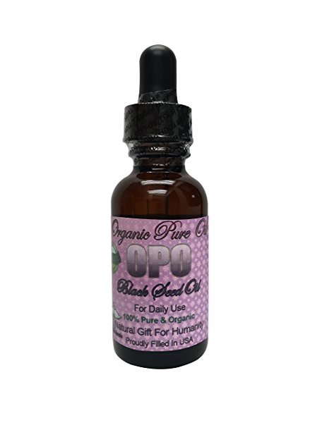 Black Seed Oil Cold Pressed Organic 1 oz 100% Pure Natural Black Seed Oil Hair Beard Growth Face Lips Skin Headaches Joint Pain Premium Pharmaceutical Top Grade A