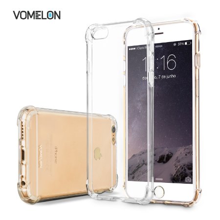 iPhone 6/6S Case, Vomelon Slim [Crystal Clear] [Shock Absorption] Protective Case with Soft TPU Gel Bumper & Hard Plastic Back Plate for Apple iPhone 6 / 6S 4.7 inch