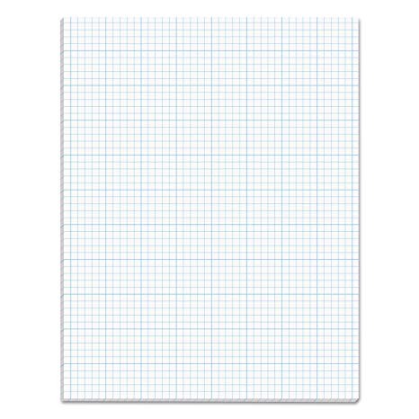 TOPS Cross Section Pad, 1 Pad, 5 Squares/Inch, Quadrille Rule, Letter Size, White, 50 Sheets/Pad, 1 Pad (35051)