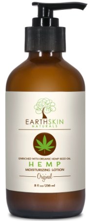 Best Organic Hemp Lotion By EarthSkin Naturals - Original Formula - 100% Natural Fresh Smelling Fragrance - 100% Vegan and Cruelty Free - Made in the USA - Dry Skin And All Skin Types - Available in 8 Scents (Original)