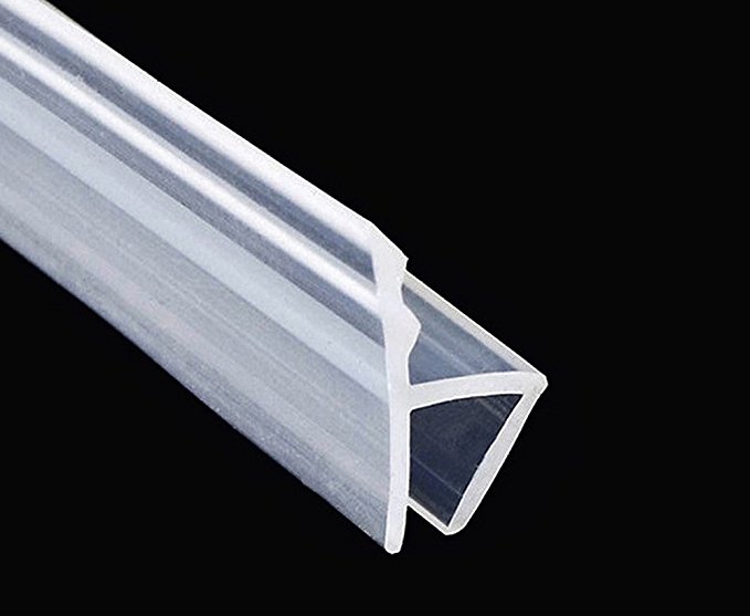 Frameless Shower Door Seal Strip, Weather Stripping Seal Sweep for 3/8 inch Door Windows,10 Ft