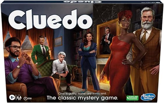 Hasbro Gaming Cluedo Board Game, Reimagined Cluedo Game for 2-6 Players, Mystery Games, Detective Games, Family Games for Kids and Adults