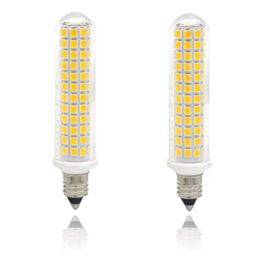 E11 led Light Bulbs 100W, Jd t4 e11 Mini Candelabra Base 120V 100w Halogen Bulbs Replacement, Pack of 2 (Warm White 3000K)