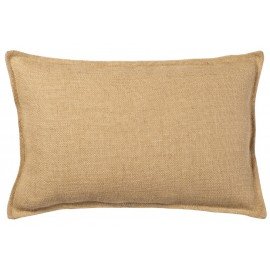 Washed Burlap Rectangle Plain Pillow Cover 14" x 22" with zippered closure with cotton lining inside - No Insert