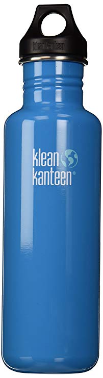 Klean Kanteen Classic Single Wall Stainless Steel Water Bottle with Leak Proof Loop Cap