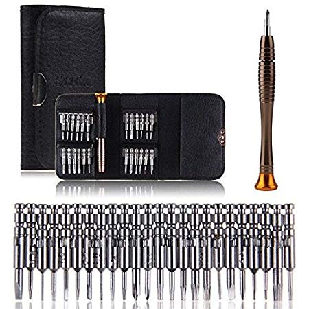 DANIU 25 in 1 Multi-purpose Precision Screwdriver Wallet Set Repair Tools