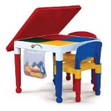 2-in-1 Kids Tot Tutors Construction Table Wchairs