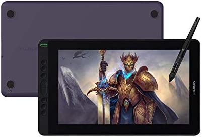 HUION Kamvas 13 Graphic Monitor Drawing Tablet Pen Display 120% sRGB 13.3inch with Adjustable Stand(Purple)