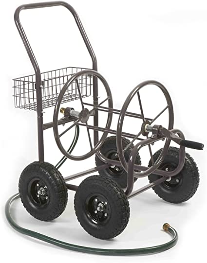 Liberty Garden Products 871-1 Residential Grade 4-Wheel Garden Hose Reel Cart with 250-Foot-Hose Capacity
