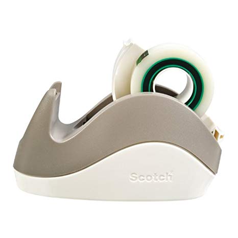 Scotch Magic Rabbit Tape Dispenser (Grey) with 1 roll of Scotch Magic Tape, 19mm x 15m