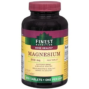 Finest Nutrition Magnesium 250mg, 300 Tablets