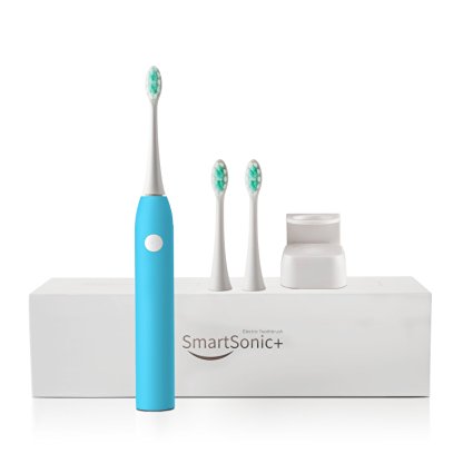 Sonic Electric Toothbrush Rechargeable Soft Bristles (Blue)