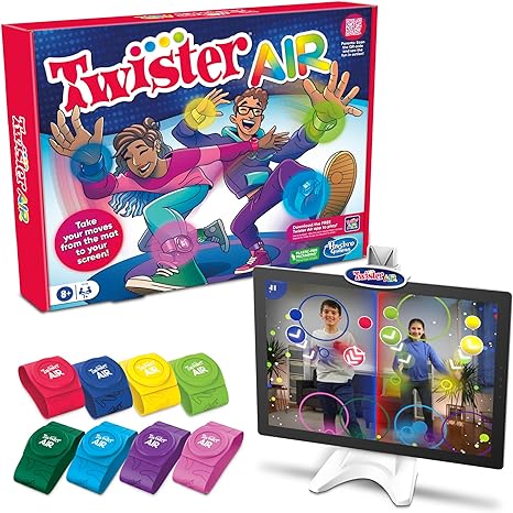 Twister Air game, app-based AR Twister game, connects to smart devices, active party games, from 8 years old