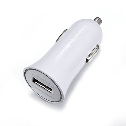 Quick Charge 2.0, CHTOOLIGHT 1-Port Universal Car Charger with USB Cable for Galaxy S7 Edge & More Device White