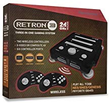 Hyperkin RetroN 3 Gaming Console 2.4 GHz Edition for SNES/ Genesis/ NES (Onyx Black)
