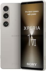 Sony Xperia 1 VI - 6.5 Inch 19.5:9 FHD  HDR OLED - 120Hz Refresh rate - Triple lens - Android 14 - SIM free - 256GB Storage - IP65/68 rating - Dual SIM hybrid 1-36 months warranty - Platinum Silver