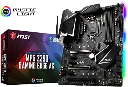 MSI MPG Z390 Gaming Edge AC LGA1151 (Intel 8th and 9th Gen) M.2 USB 3.1 Gen 2 DDR4 HDMI DP Wi-Fi SLI CFX ATX Motherboard