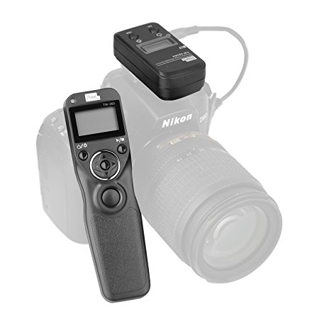 pangshi PIXEL LCD Wireless Shutter Release Timer Remote Control for Nikon D90 D600 D610 D3100 D3200 D3300 D5000 D5100 D5200 D5300 D7000 Digital SLR Cameras