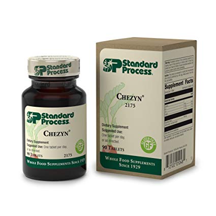 Standard Process - Chezyn - Trace Mineral Complex Supplement, Iron, Zinc, Copper, Supports Normal Blood Function, Immune System, Cognitive Function, and Cellular Energy Production, Gluten Free - 90 Tablets