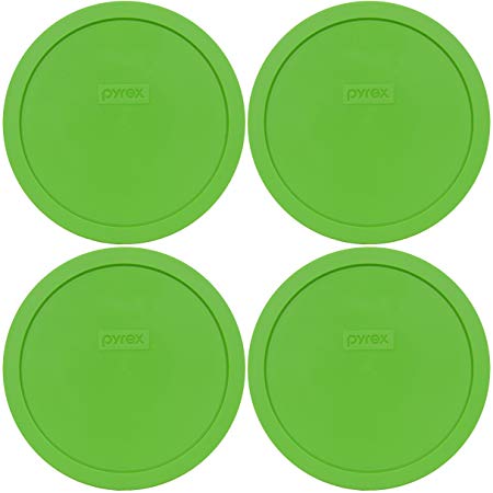 Pyrex 7402-PC Round 6/7 Cup Storage Lid for Glass Bowls (4, Green)