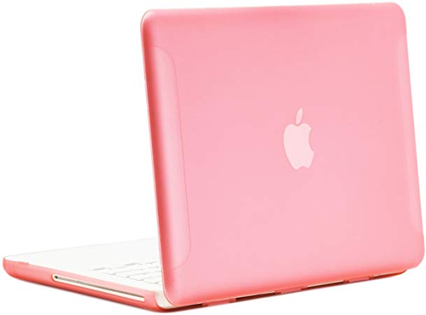 TOP CASE - Classic Series Rubberized Hard Case Compatible MacBook White 13" (A1342 / Oct 2009-2011) - Pink
