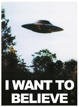 X FILES "I Want to Believe" Mulders Office Tv Show Poster 24x36