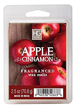 Hosley's Apple Cinnamon Scented Wax Cubes / Melts - 2.5 oz . Hand poured wax infused with essential oils.