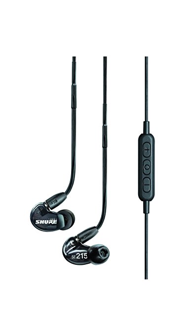 Shure SE215-K-BT1-EFS Bluetooth Enabled Sound Isolating Earphones, Black